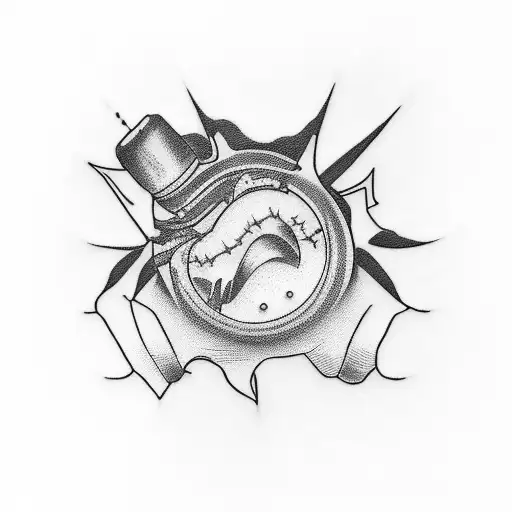 Dr House cane and vicodin tattoo design idea