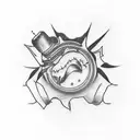 Dr House cane and vicodin tattoo design idea