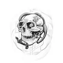 Dr House cane and vicodin tattoo design idea