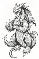 pokemon charizard groundon tattoo design idea