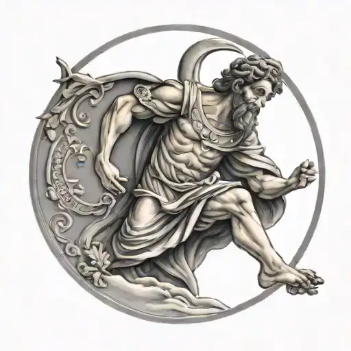 saint Christopher  tattoo design idea