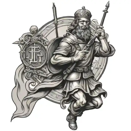 tactical saint Christopher  tattoo design idea