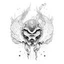 Icarus Falling tattoo design idea