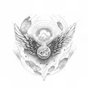 Icarus Falling tattoo design idea