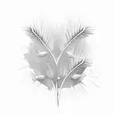 wheat tattoo design idea