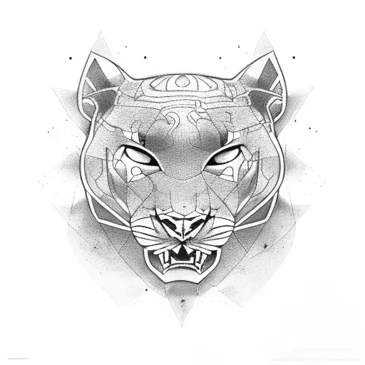 Panther tattoo design idea