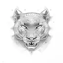 Panther tattoo design idea