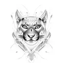 Panther tattoo design idea