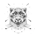 Panther tattoo design idea