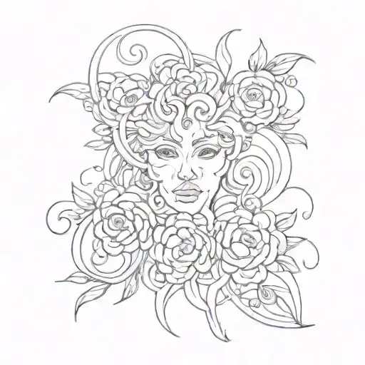 Create a drawing using the names NICOLE, ANTHONY, PAUL tattoo design idea