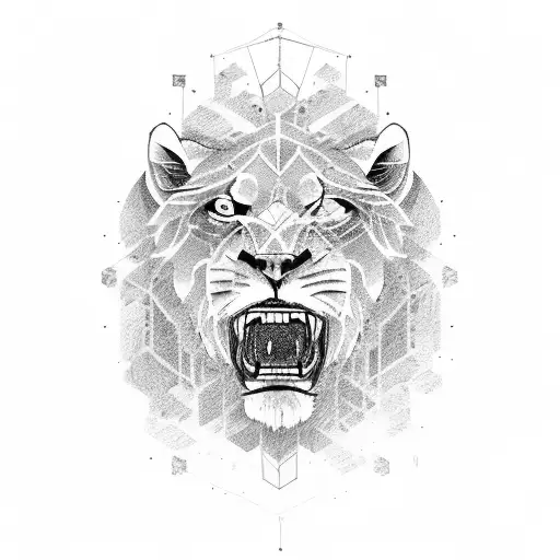 roaring Lion with the name Antonio  tattoo design idea