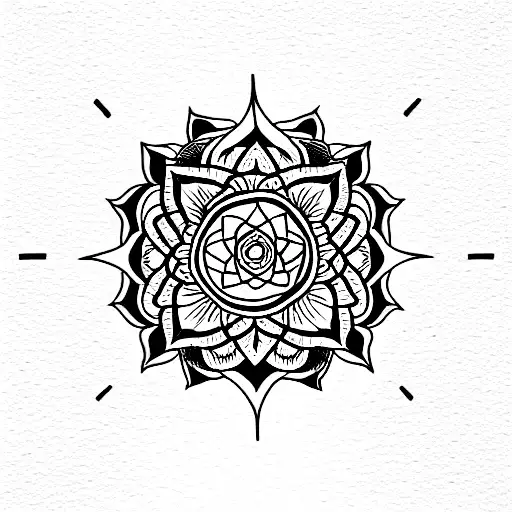 mándala ronin tattoo design idea