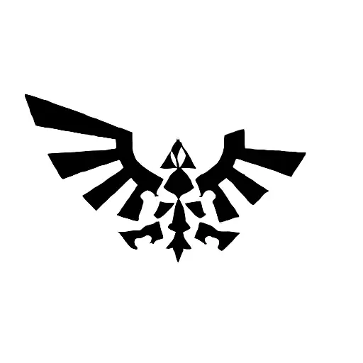 the legend of zelda logo tattoo design idea