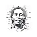 A circuit diagram incorporting Bob Marley, the Internet and Botswana tattoo design idea