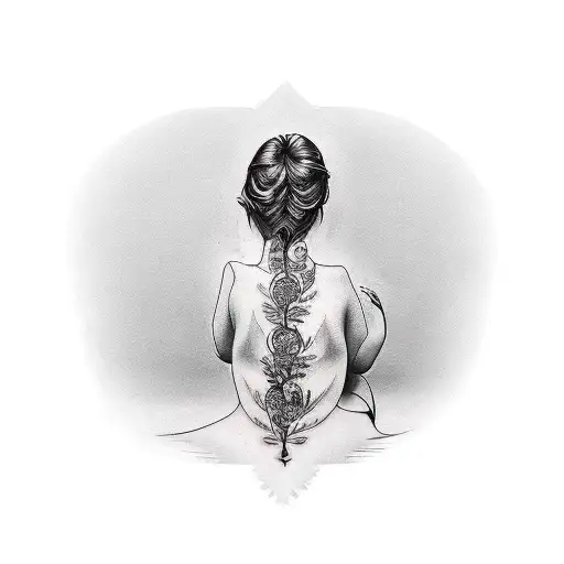 books with scroll with quill pen tattoo design idea