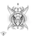 Fineline sleeve with maduse, snakes and flowers tattoo design idea
