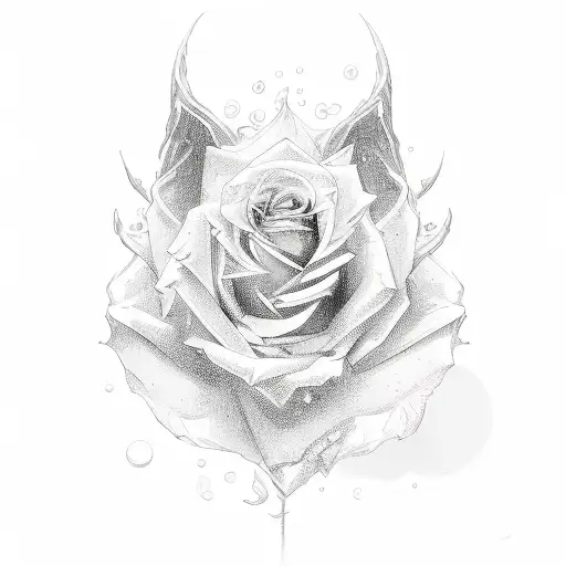Rose tattoo design idea