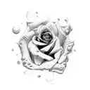 Rose tattoo design idea