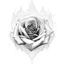 Rose tattoo design idea