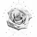 Rose tattoo design idea