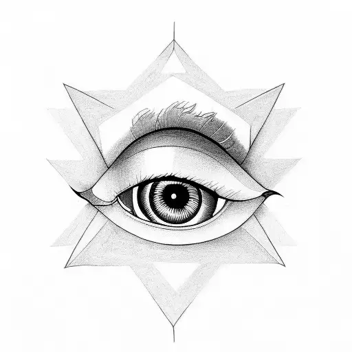 eye, dark theme, bw tattoo design idea