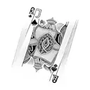 deck of cards tattoo design idea