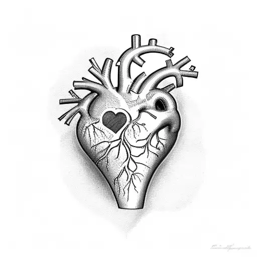 Heart with name adriana on it tattoo design idea
