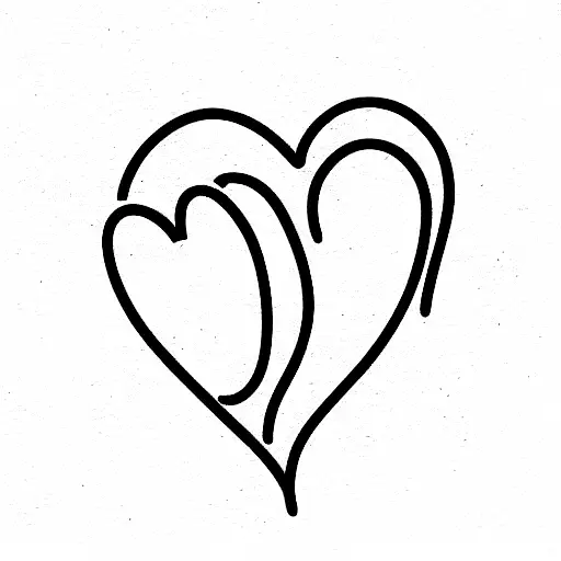 heart beat dare tattoo design idea