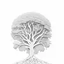 oak tree tattoo design idea