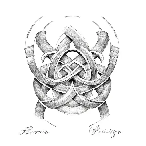 Infinity Symbol with writing that says "Forever Driven" tattoo design idea