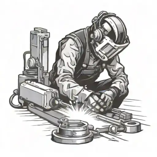 welding tattoo design idea