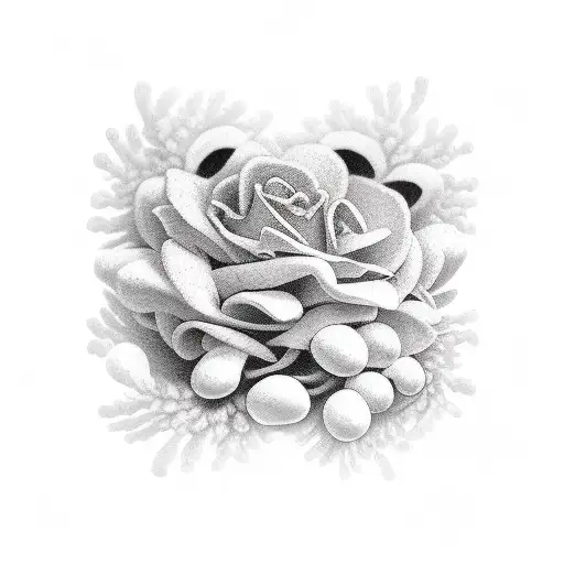 Wrap around heather bush tattoo design idea