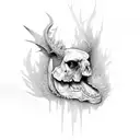 Heather bush tattoo design idea