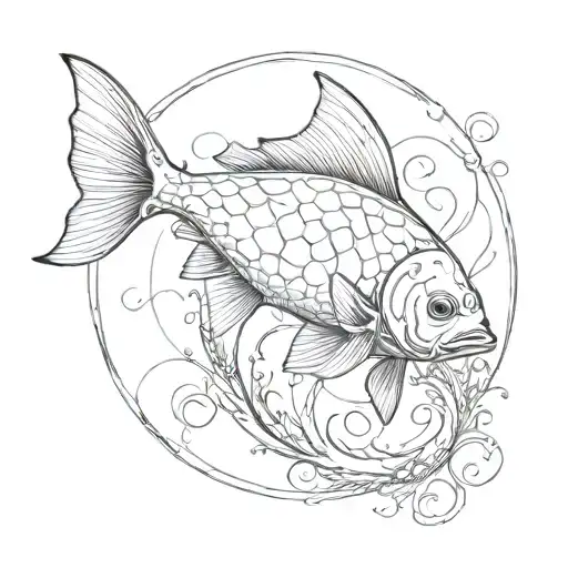 ichthys symbol tattoo design idea