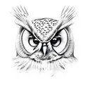 Owl cute tattoo design idea