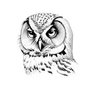 Owl cute tattoo design idea