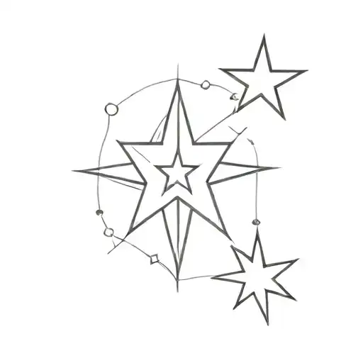 velaris three stars tattoo design idea