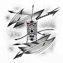 Arrow tattoo design idea