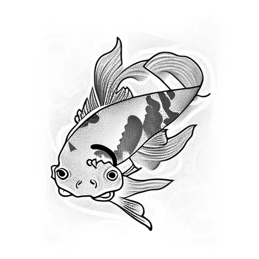 Koi Fish playing cards 2 hearts 7 clubs tattoo design idea