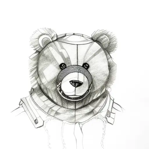 Teddy bear  tattoo design idea