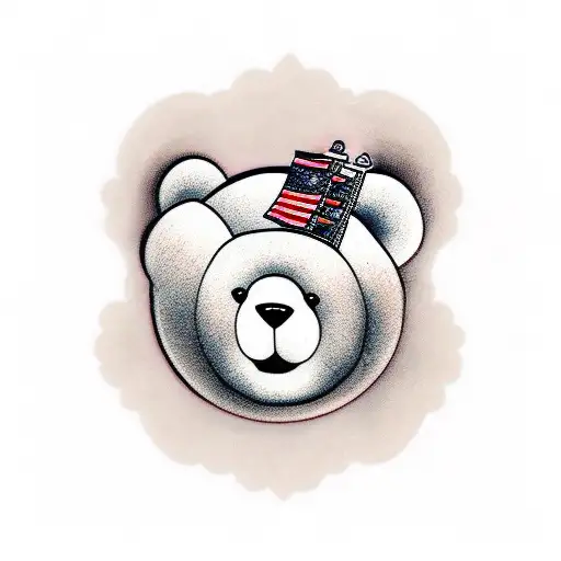 Teddy bear  tattoo design idea