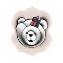 Teddy bear  tattoo design idea