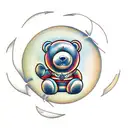Teddy bear  tattoo design idea