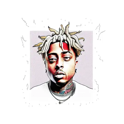 juice wrld  tattoo design idea