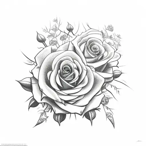 a court of thorns and roses tattoo design idea