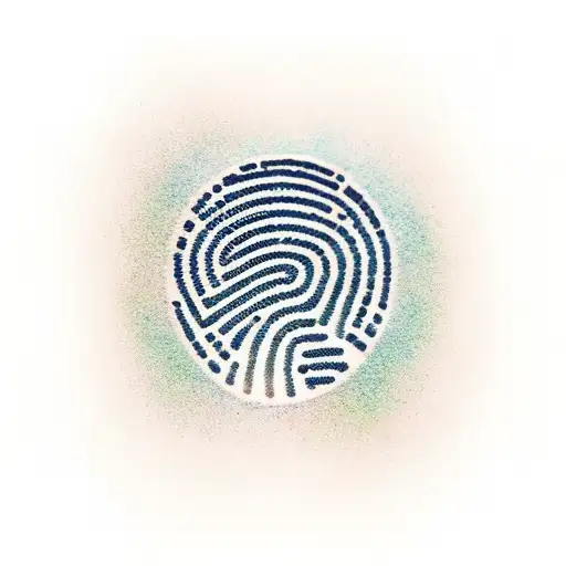 fingerprint tattoo design idea