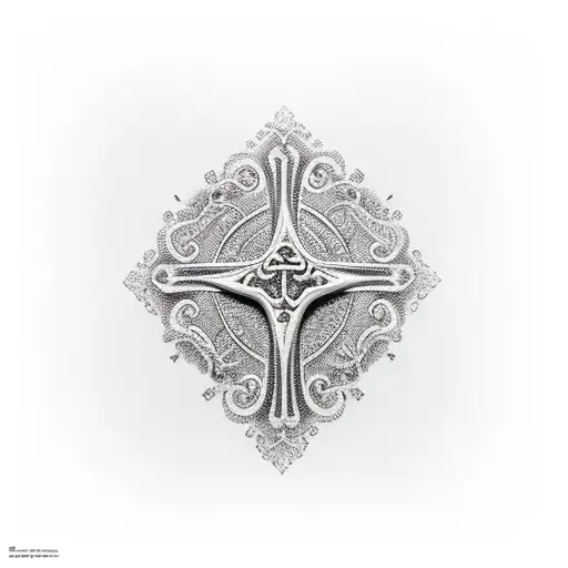 cross street sign saying emeralda island rd tattoo design idea