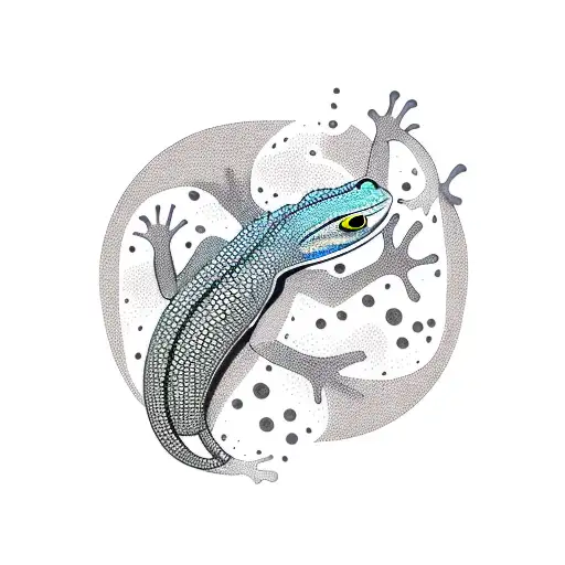 gecko tattoo design idea