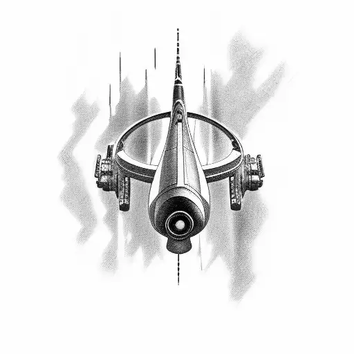 the enterprise d star trek tattoo design idea
