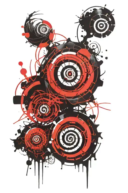 baby spiral shadows  tattoo design idea